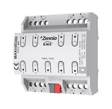 MAXinBOX 8S. KNX 8 OUTPUT 16A ACTUATOR MULTIFUNCTION